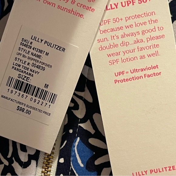 Lilly Pulitzer Skipper Popover Pandarama Size M - Picture 6 of 7